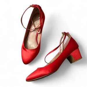 Anthropologie Pilcro and the Letterpress Red Women's Heels 9
